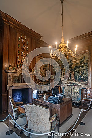 Antony House Office in the Cornwall village of Antony Editorial Stock Photo