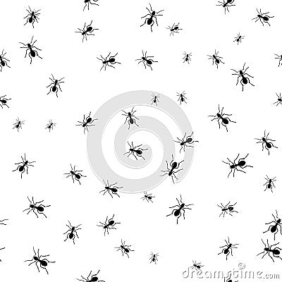 Ants group isolated Vector Illustration