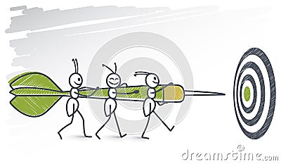 Ants and picado Vector Illustration