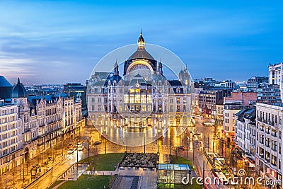 Antwerp, Belgium Centraal Station Editorial Stock Photo