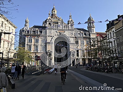 Antwerp Central Train Station Editorial Stock Photo