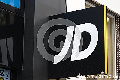 Jd sports sign in antwerp belgium Editorial Stock Photo