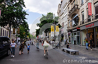 Antwerp, Flanders, Belgium. August 2019. Editorial Stock Photo