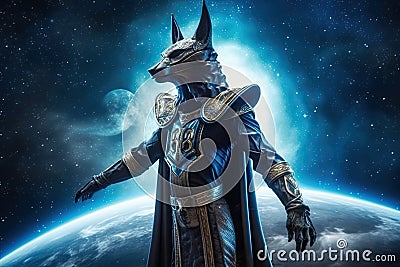 Anubis, egyptian god Stock Photo