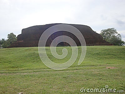 Anuradhapura, the center of Theravada Buddhism for many centuries. Stock Photo