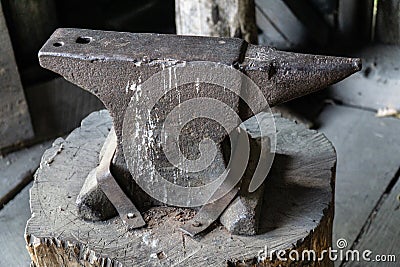 Anvil blacksmith shop Editorial Stock Photo