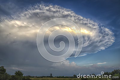 Anvil Cloud Stock Photo