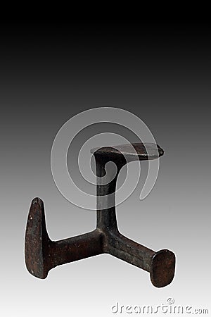 Anvil, one of the most important tools of shoe makers. Stock Photo