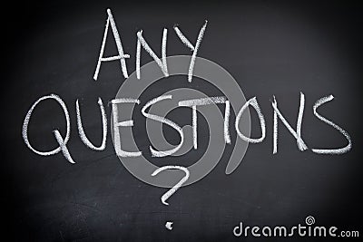 Any questions Stock Photo