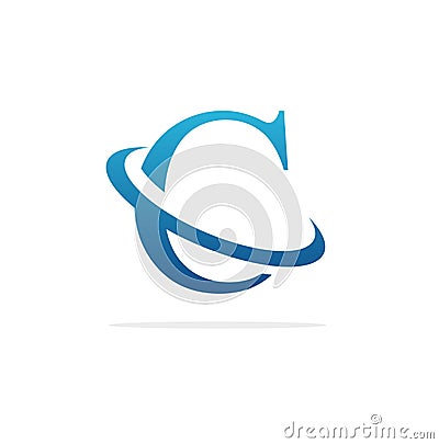 C creative logo design vector art Stock Photo