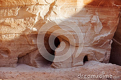 anyon wall, stone and sand, natural texture Stock Photo