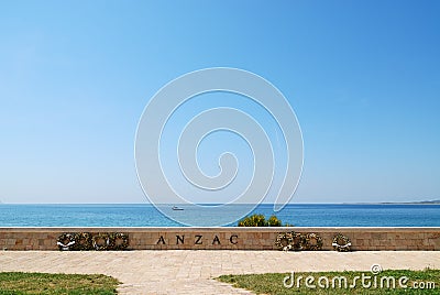 Anzac Cove Memorial in Canakkale Turkey Stock Photo