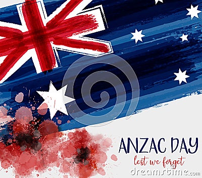 Anzac Day background Vector Illustration