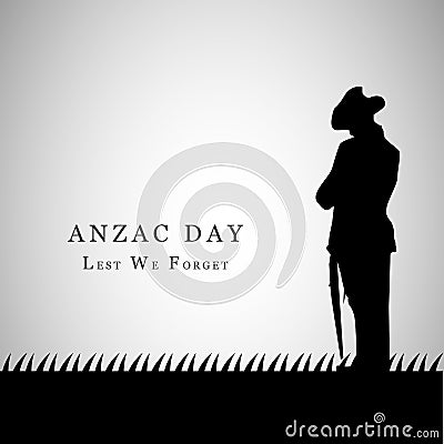 Anzac Day background Vector Illustration