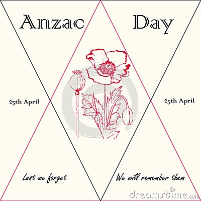 Anzac day 25th of April Stock Photo