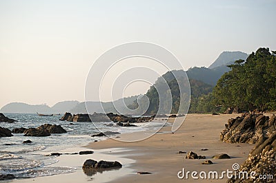 Ao Si Beach, Koh Jum Island Stock Photo