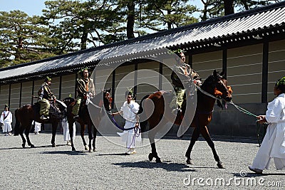 Aoi Matsuri (Hollyhock festival) Editorial Stock Photo