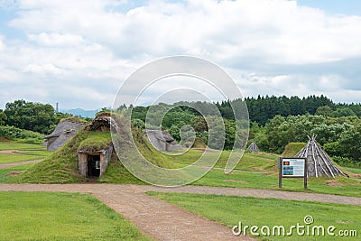 Sannai-Maruyama site in Aomori, Aomori Prefecture, Japan. It is a Jomon period archaeological site, a Editorial Stock Photo