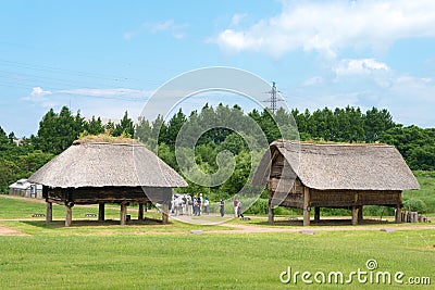 Sannai-Maruyama site in Aomori, Aomori Prefecture, Japan. It is a Jomon period archaeological site, a Stock Photo