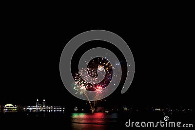 Aon Summer Fireworks 840722 Stock Photo