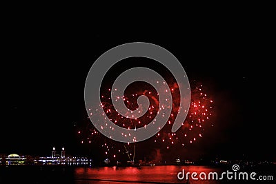 Aon Summer Fireworks 840717 Stock Photo