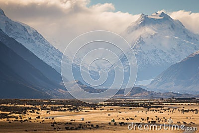 Aoraki Mount Cook, New Zealand Stock Photo