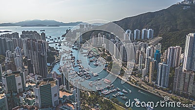 Ap Lei Chau, Island Living in the Urban Heart March 24 2024 Editorial Stock Photo