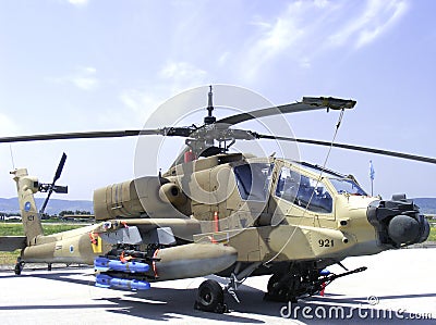 Apache gunship helicopter Stock Photo