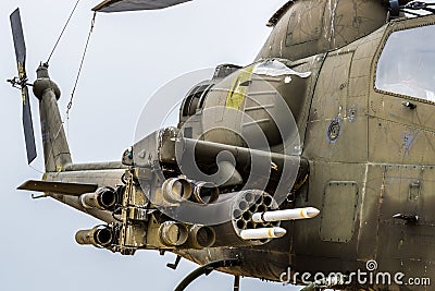 Apache helicopter vietnam era Stock Photo