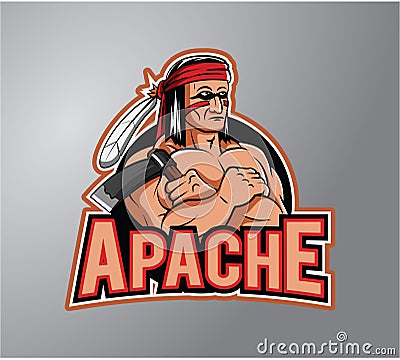 Apache logo design creative artneptunus Vector Illustration