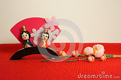 Apanese dolls festival for girls, and Hinamatsuri. Stock Photo