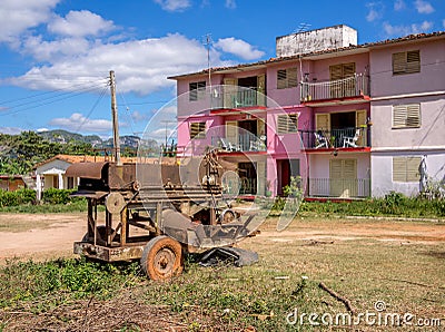 Apartment block Vinales Editorial Stock Photo