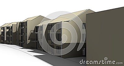 Apartment building Vector Illustration