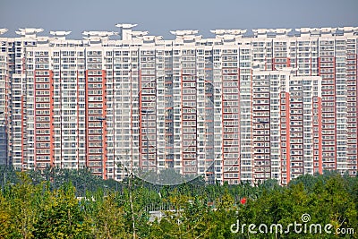 Apartment buildings Stock Photo