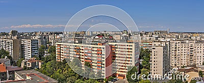 Apartment buildings in Bucharest Stock Photo