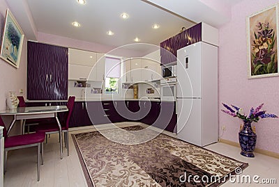 Apartment in a cheap hotel Editorial Stock Photo