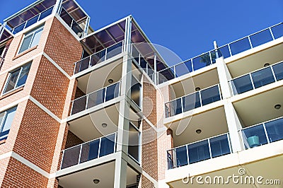 Apartment complex Stock Photo