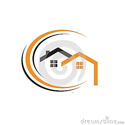 Apartment House Real Estate Home Realty logo design vector concept and idea Vector Illustration