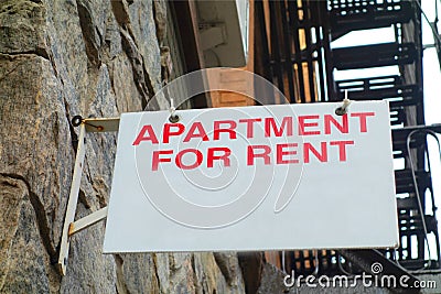 Apartment for Rent Stock Photo