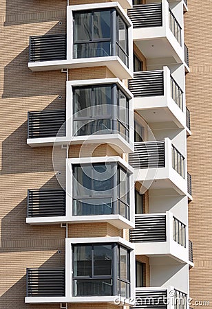 Apartment window Stock Photo