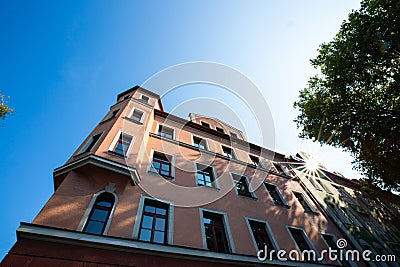 Apartments, tenement houses, condominiums in Schwabing, Munich Stock Photo