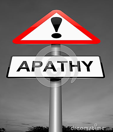 Apathy sign concept. Stock Photo