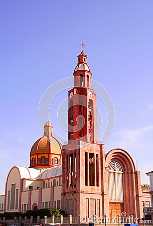 Apatzingan cathedral in michoacan, mexico I Stock Photo