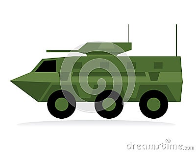 apc vehicle, armoured personnel carrier Cartoon Illustration