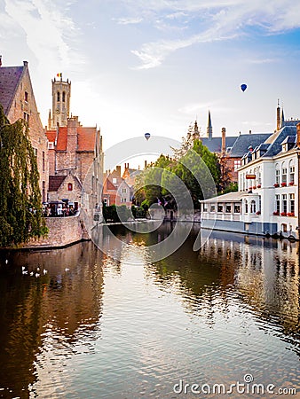 002-19 Aperitif in Bruges - vertical Editorial Stock Photo