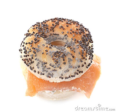 Aperitive bagel in studio Stock Photo