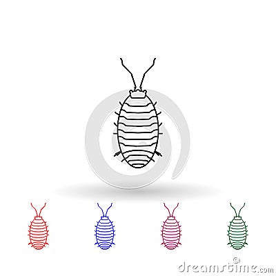 Aphid multi color icon. Simple thin line, outline of insect icons for ui and ux, website or mobile application Stock Photo