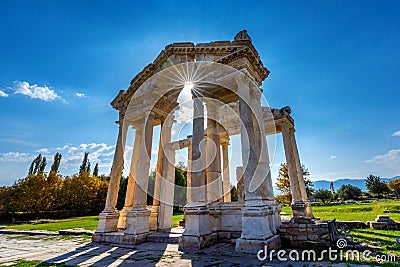 Aphrodisias ancient city in Turkey. Stock Photo