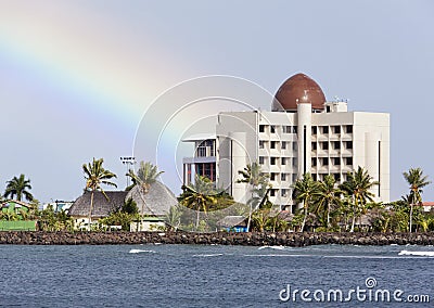 Apia Town Skyline Stock Photo