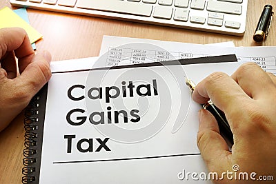 Ð¡apital gains tax CGT. Stock Photo